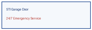 STI Garage Door logo